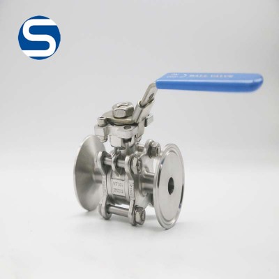 304 316L sanitary stainless steel welded non retention ball valve