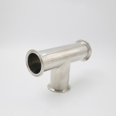 Ss304 316l Sanitary Tee Fitting Equal Diameter Three Links